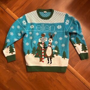 Ellen Blue and Green Holiday Sweater